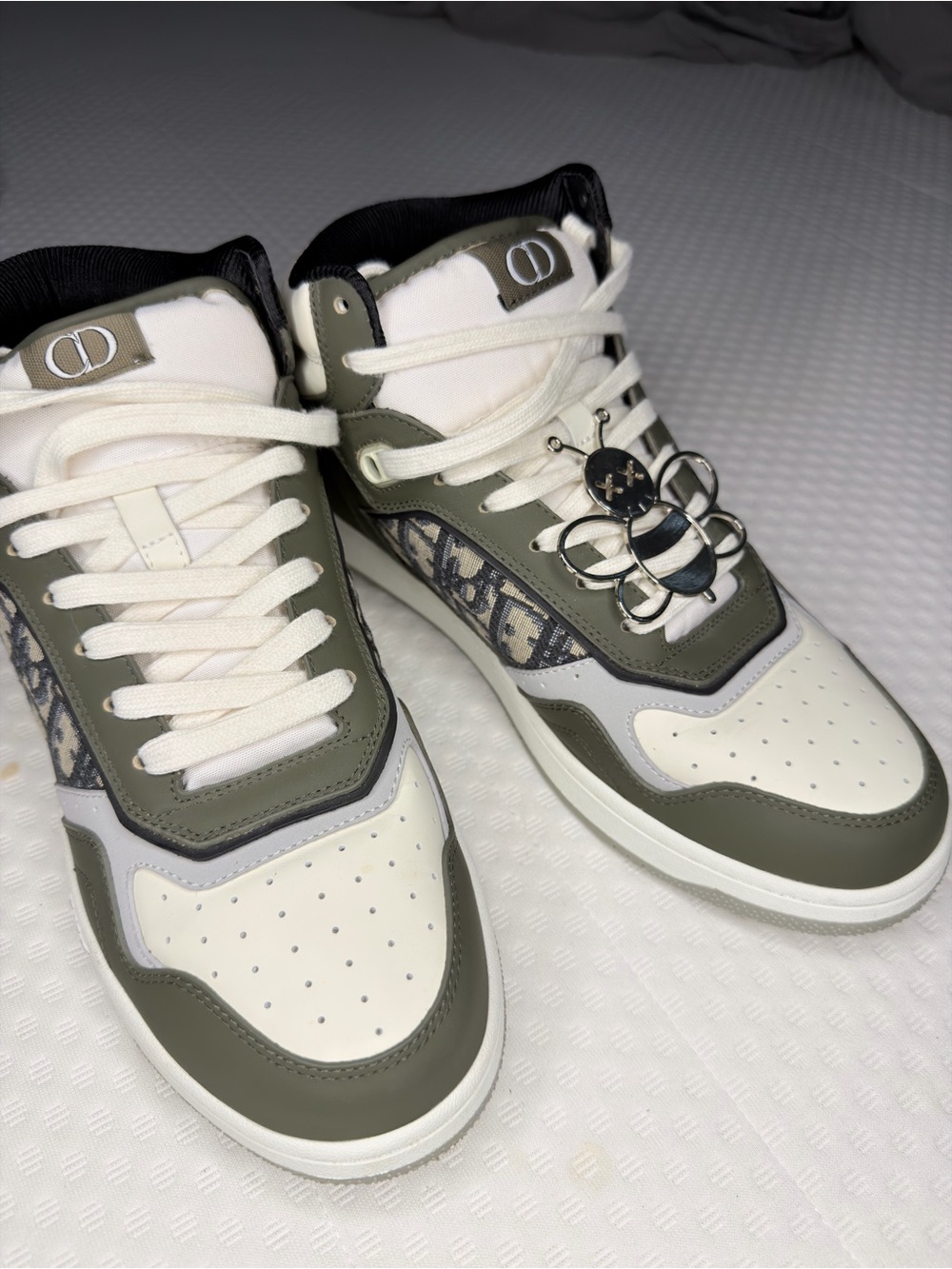 Dior B27 High-Top Sneakers – Olive/Oblique (Size 43 EU / US 9.5)